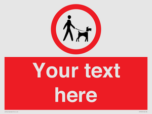 Custom Road regulatory dogs on leads